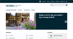 Desktop Screenshot of nesbru.vgs.no